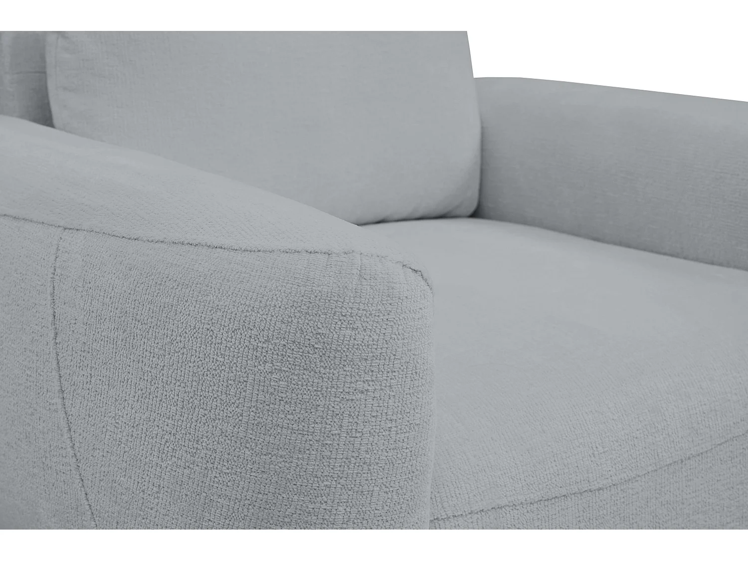 Fauteuil BOHO Moderne élégante chaise rembourrée avec pieds en bois, dossier et accoudoirs, 90x91x102 cm GRIS FONCÉ