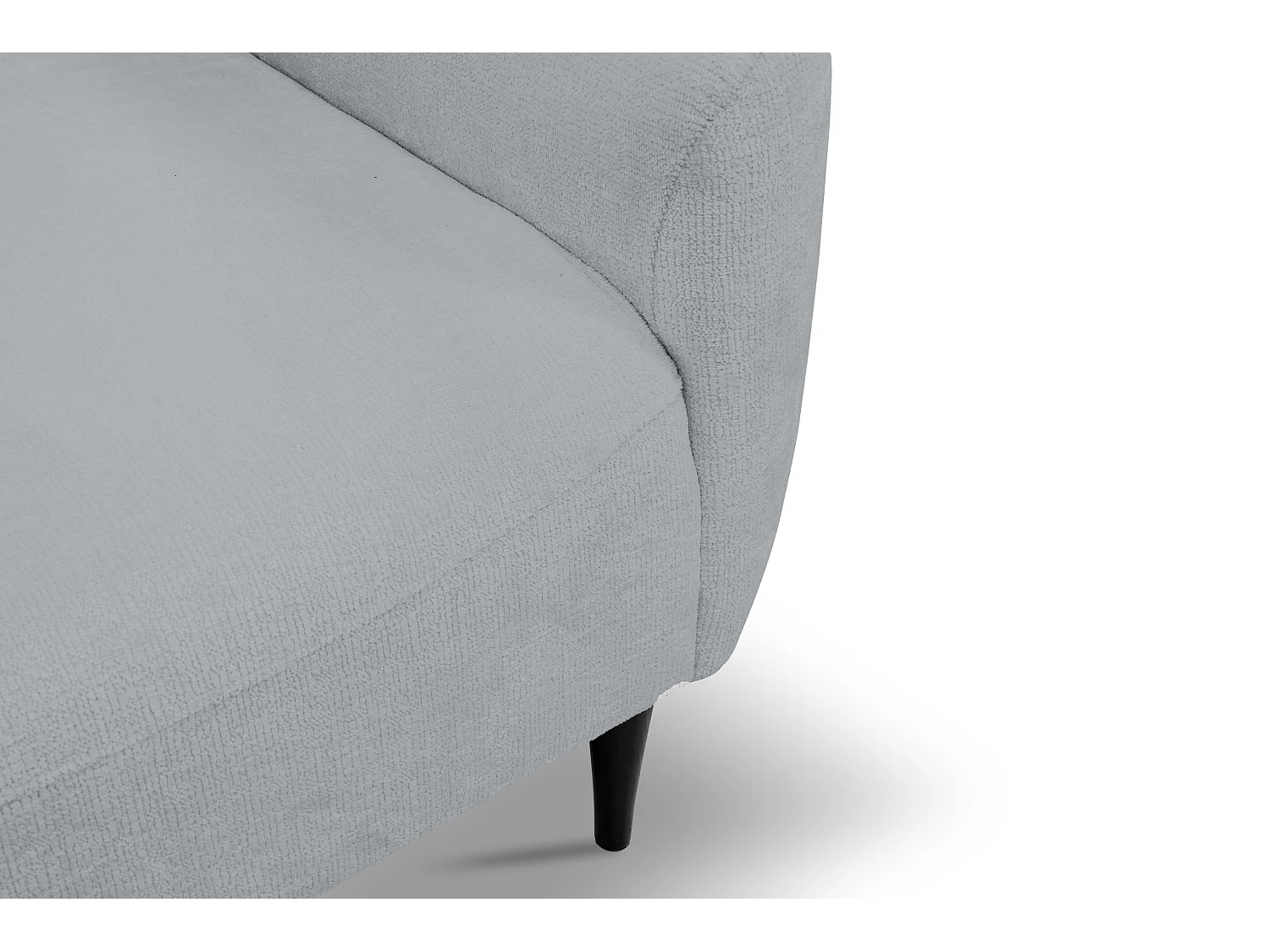 Fauteuil BOHO Moderne élégante chaise rembourrée avec pieds en bois, dossier et accoudoirs, 90x91x102 cm GRIS FONCÉ