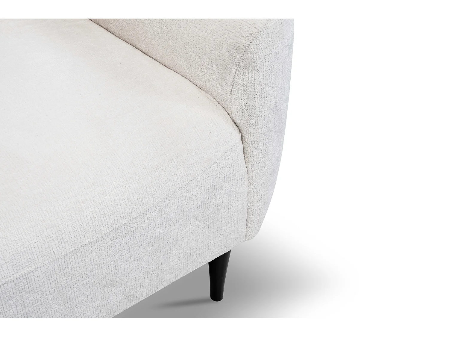 Fotel BOHO nowoczesny elegancki z drewnianymi nogami, z oparciem i podłokietnikami, do salonu i biura, rozmiar: 90x91x102cm KREMOWY