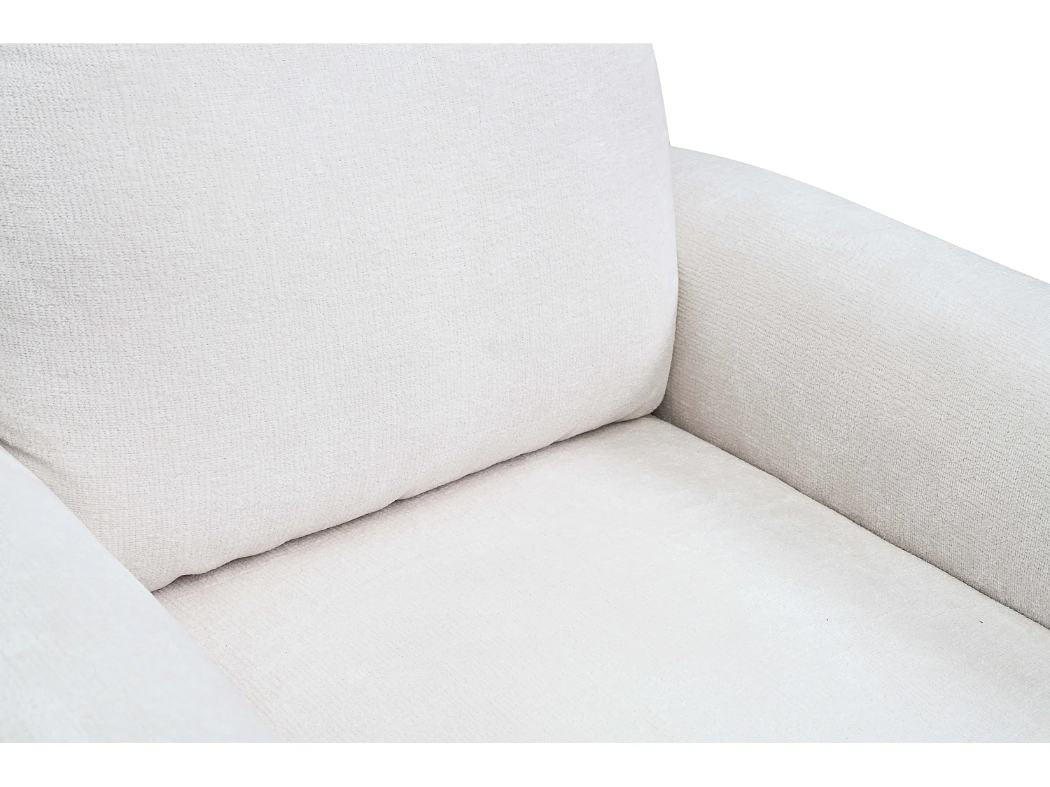 Fotel BOHO nowoczesny elegancki z drewnianymi nogami, z oparciem i podłokietnikami, do salonu i biura, rozmiar: 90x91x102cm KREMOWY