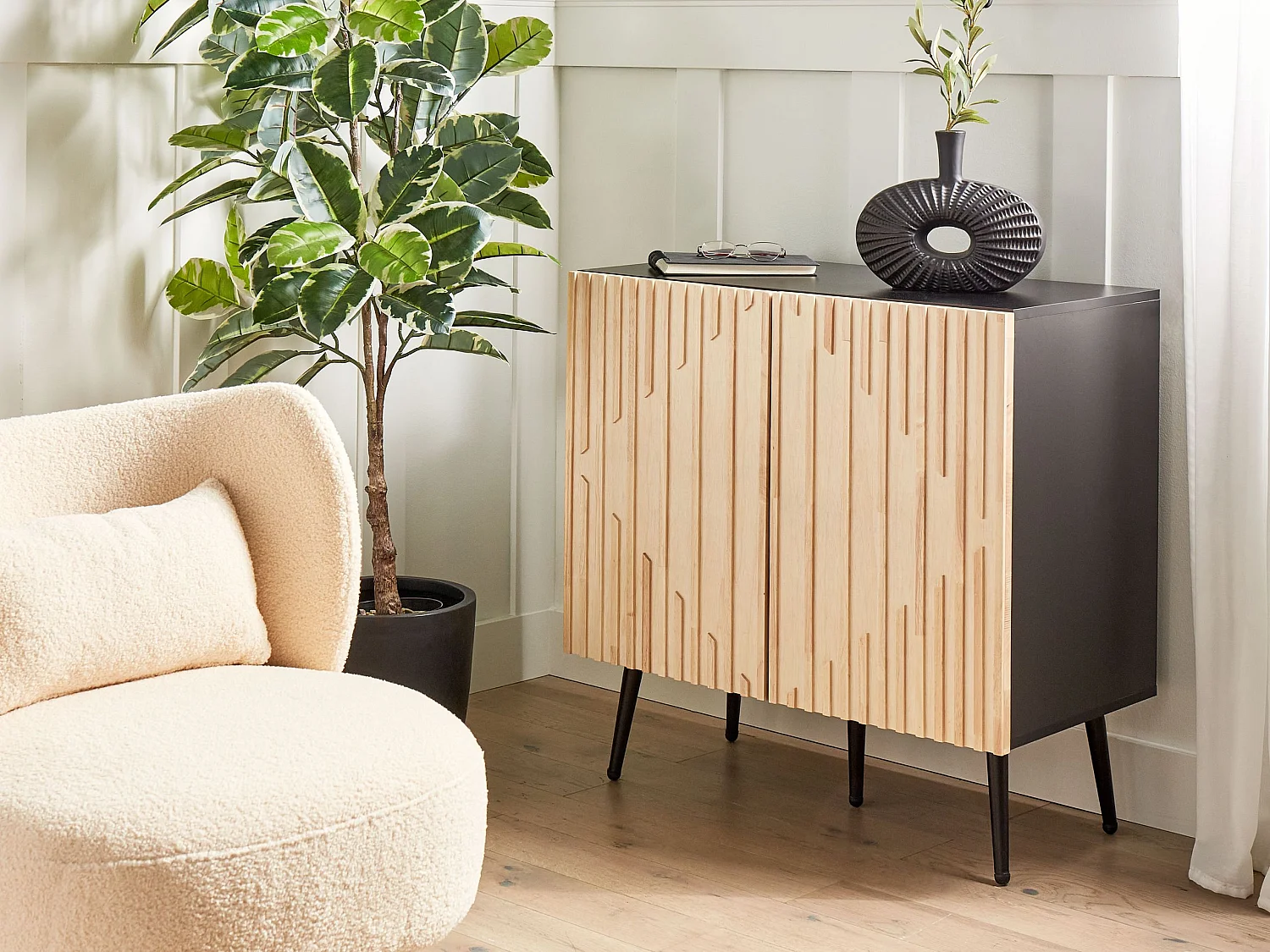 Armoire DALCROSS Marron/noir