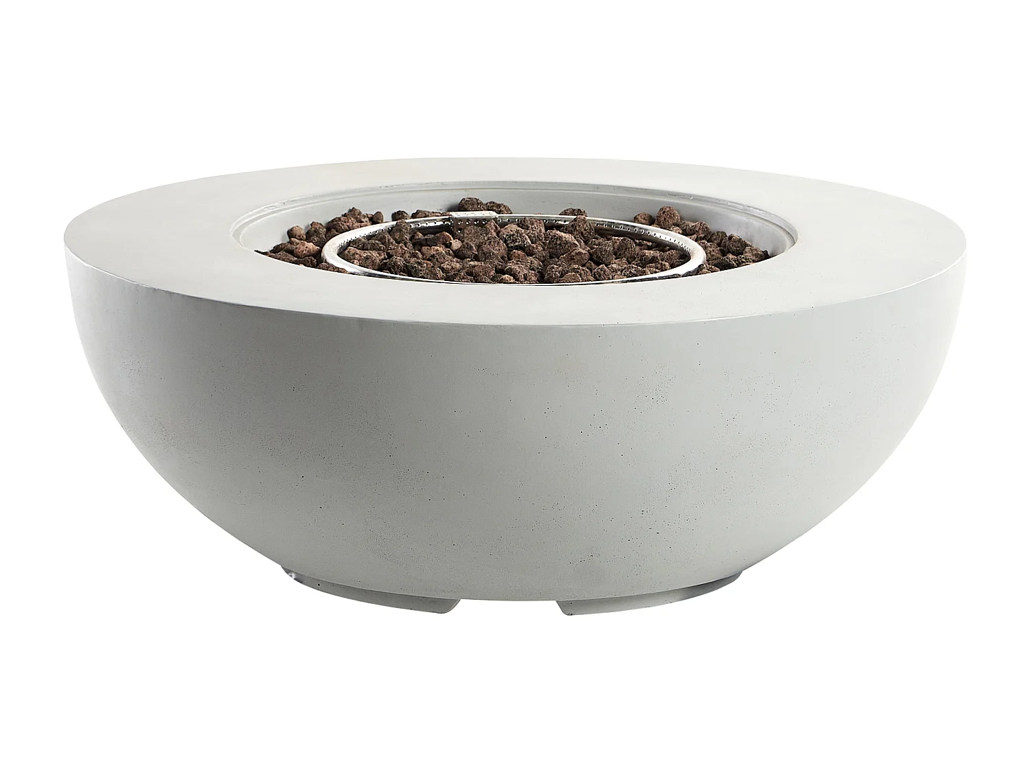 Foyer à gaz SURTSEY Béton Gris clair