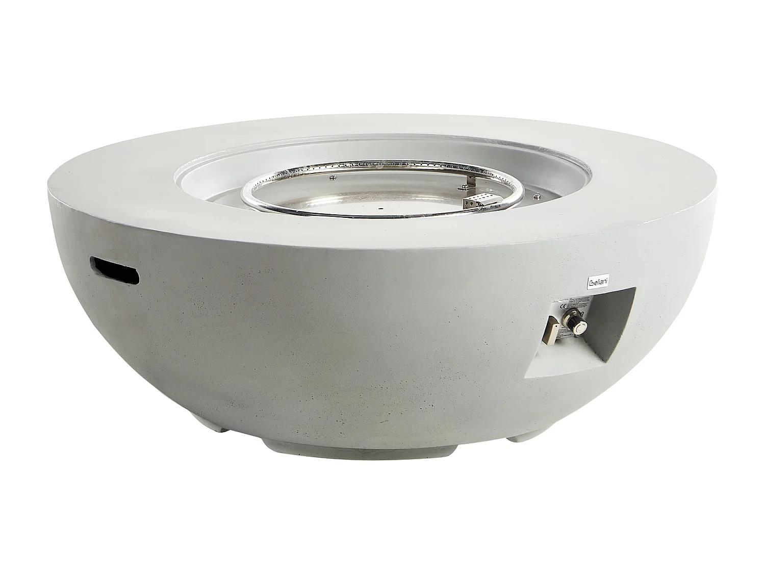 Foyer à gaz SURTSEY Béton Gris clair