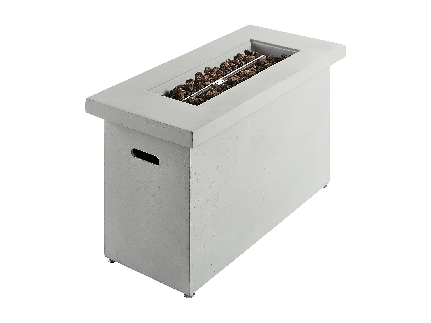 Camino a gas AMBRIM Cemento Grigio chiaro