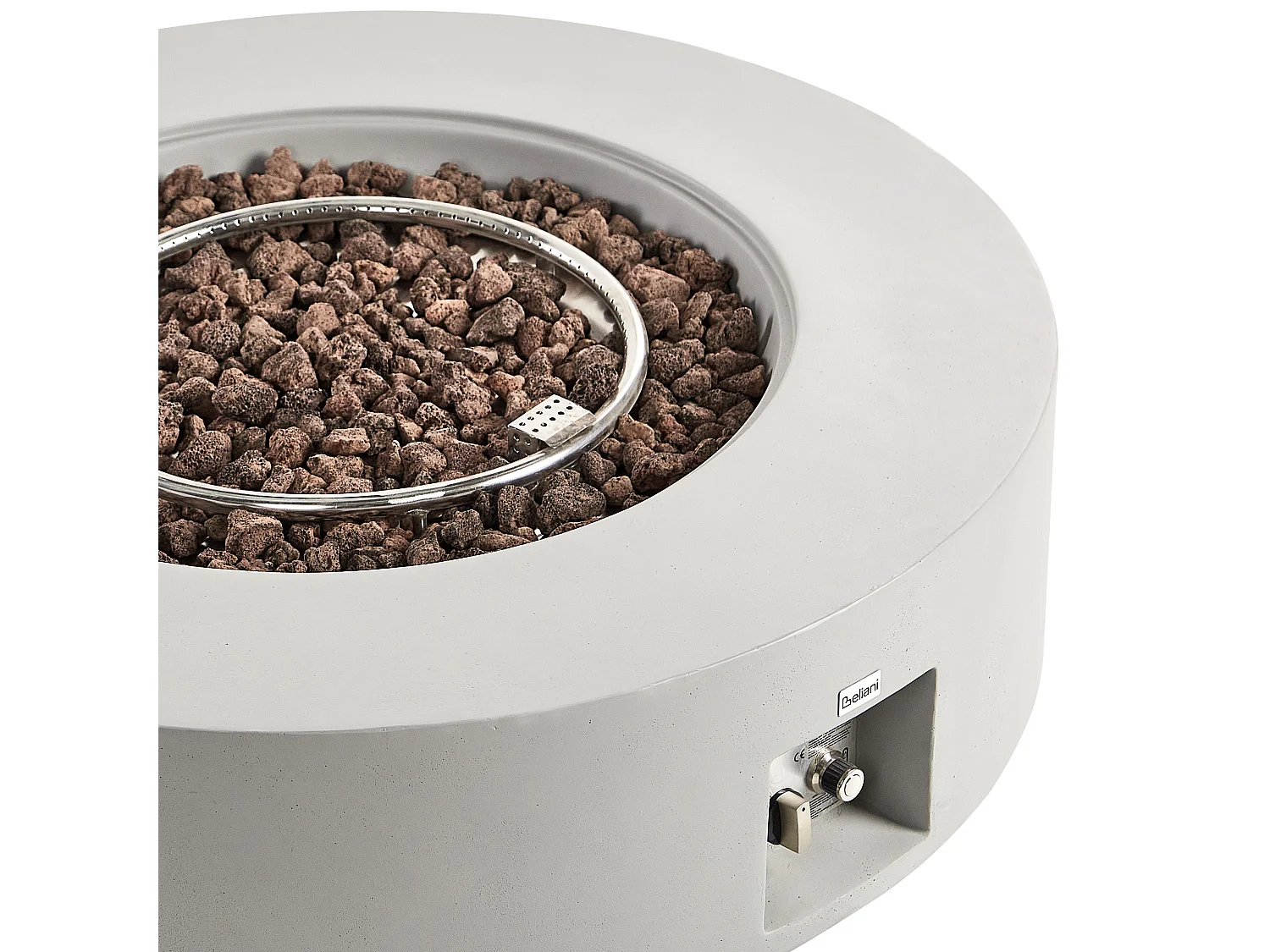 Foyer à gaz PACAYA Béton Gris clair