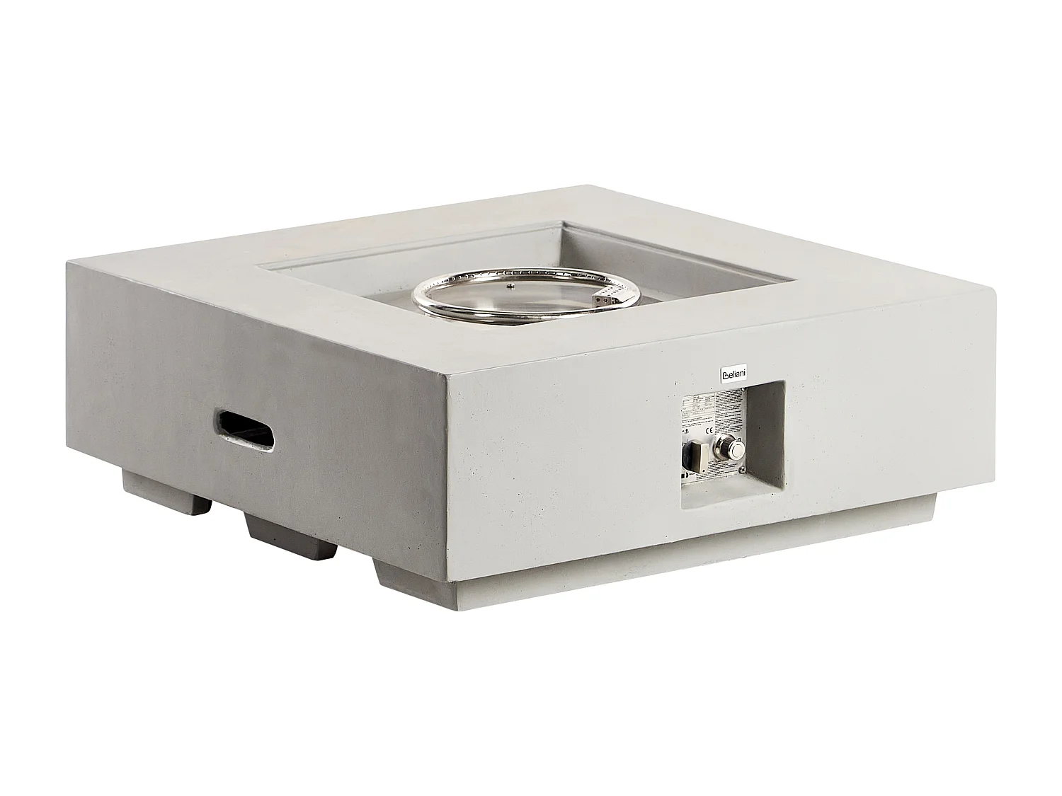 Foyer à gaz HEKLA Béton Gris clair