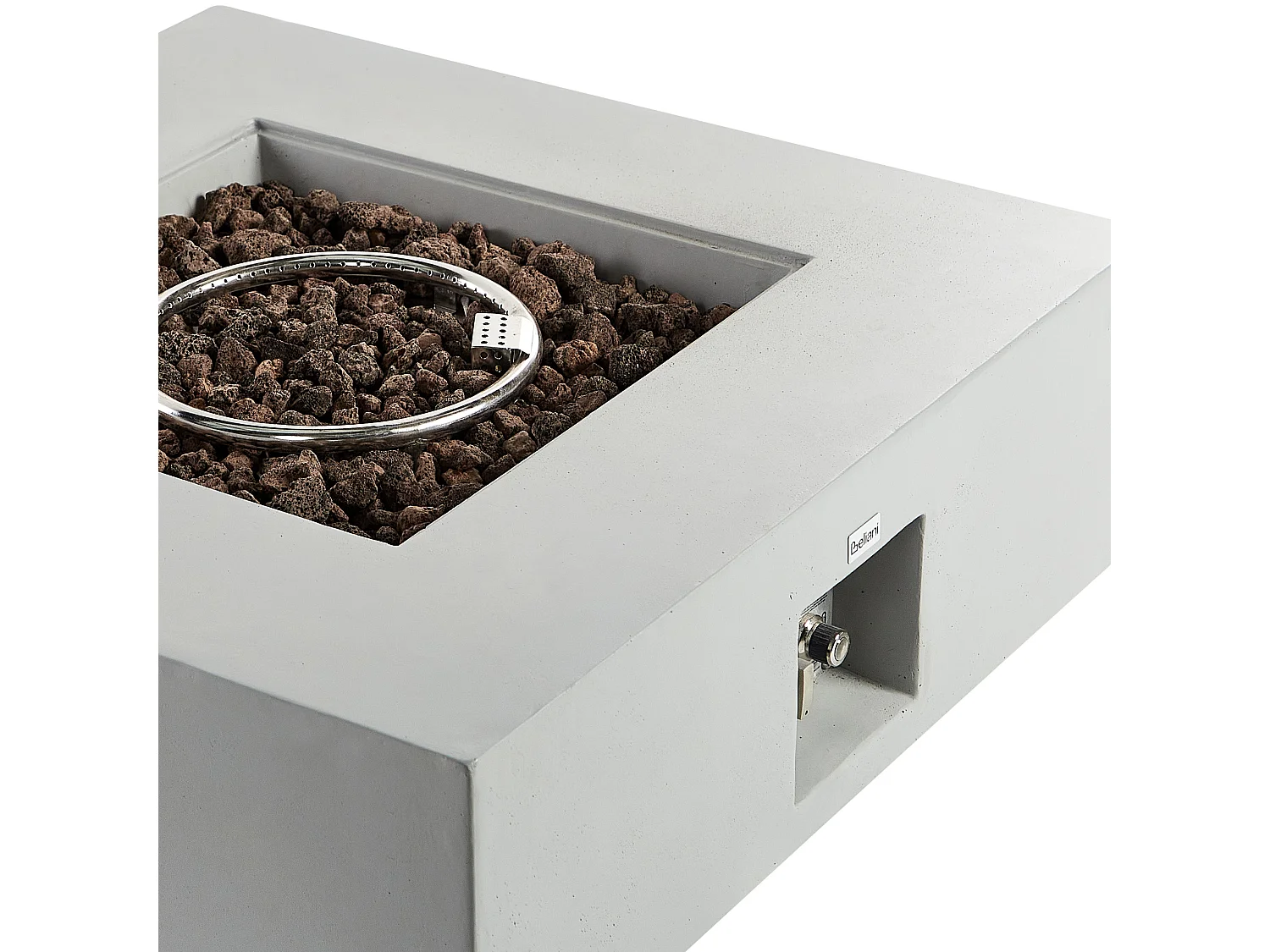 Foyer à gaz HEKLA Béton Gris clair