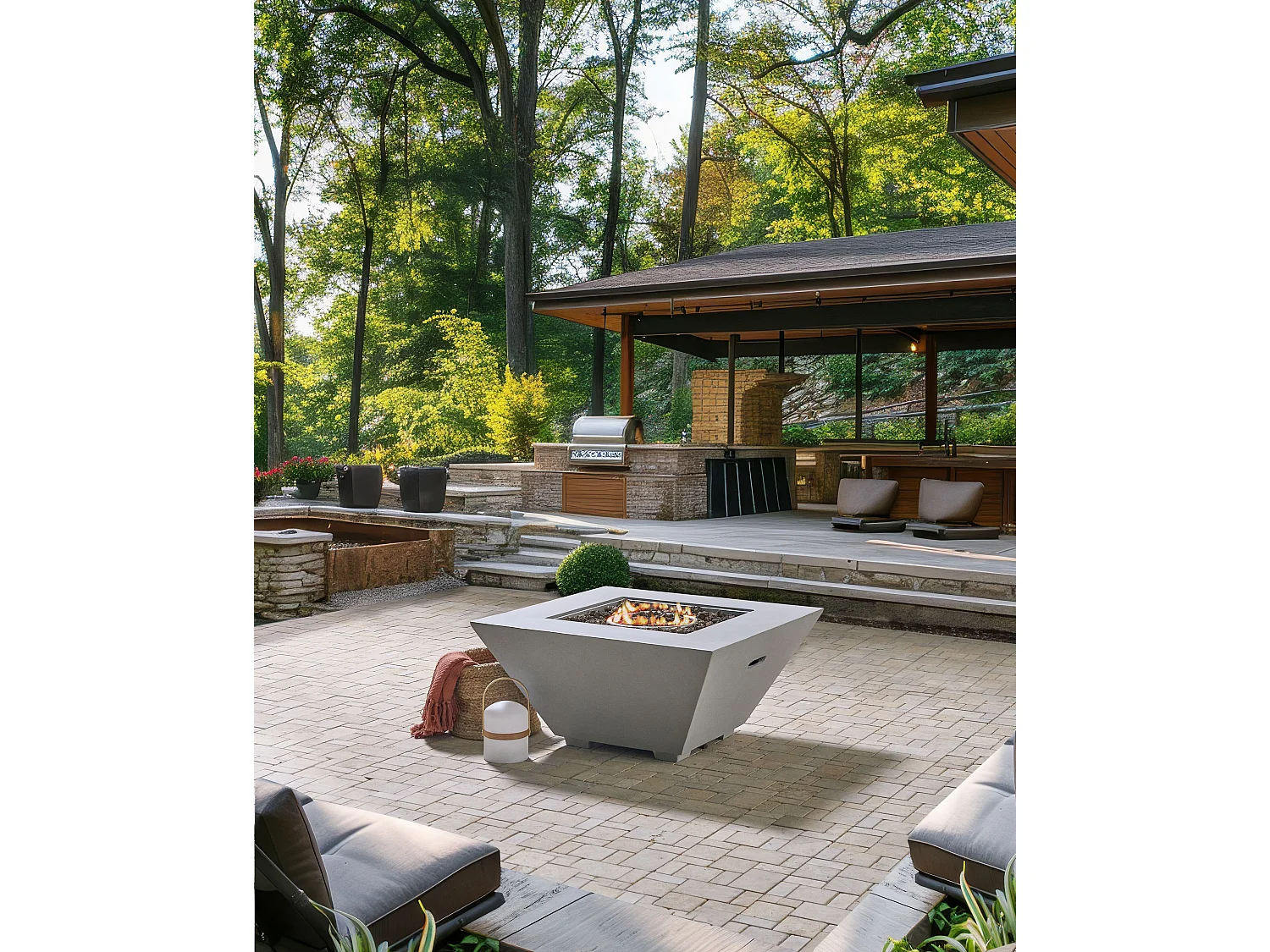 Vuurkorf beton lichtgrijs KATMAI