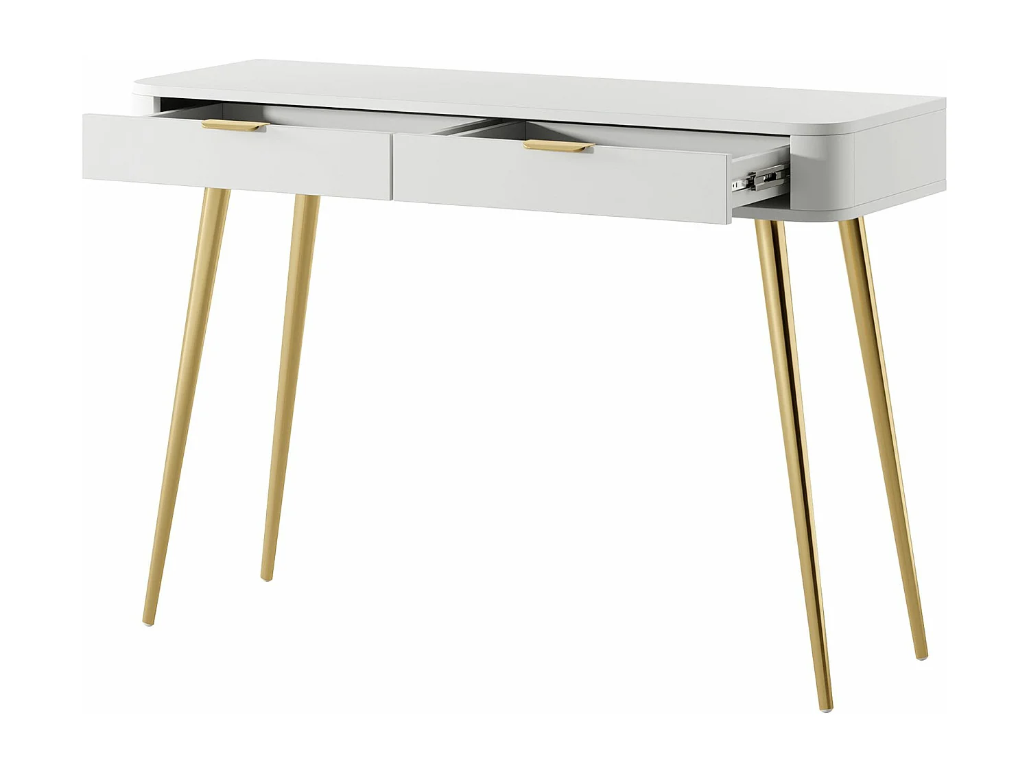 Toccatore con 2 cassetti - Bianco - 112 cm - OVAL