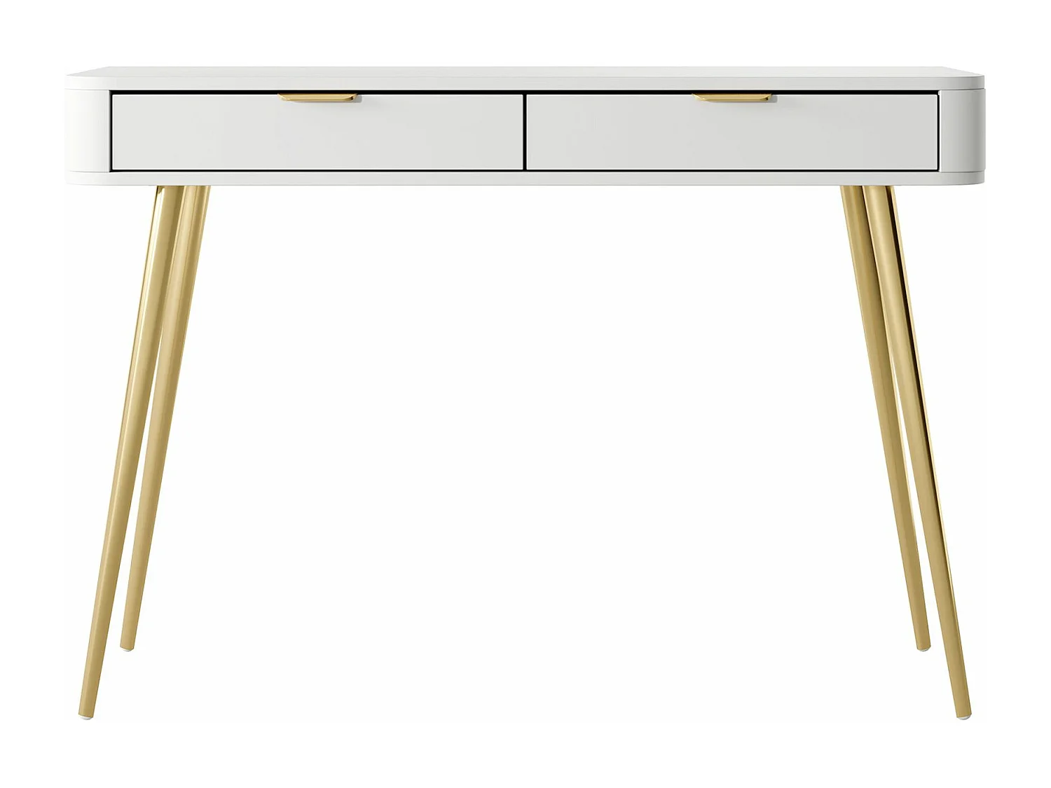 Toccatore con 2 cassetti - Bianco - 112 cm - OVAL