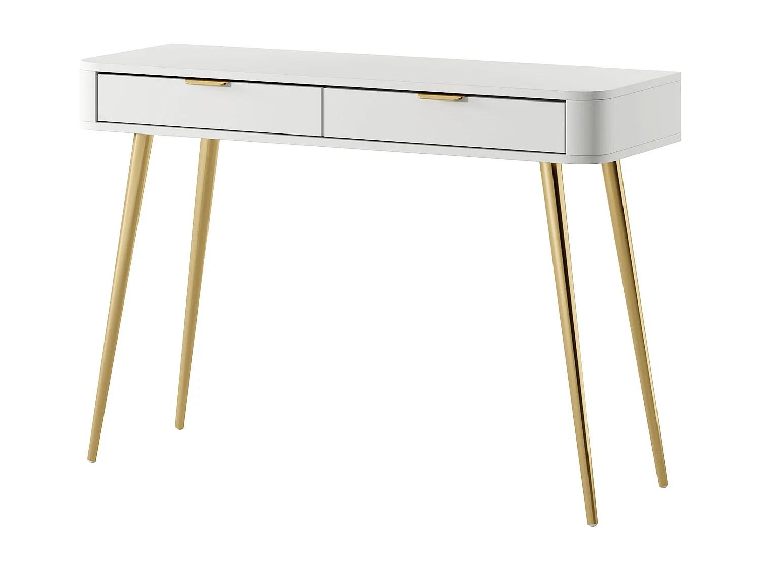 Toccatore con 2 cassetti - Bianco - 112 cm - OVAL