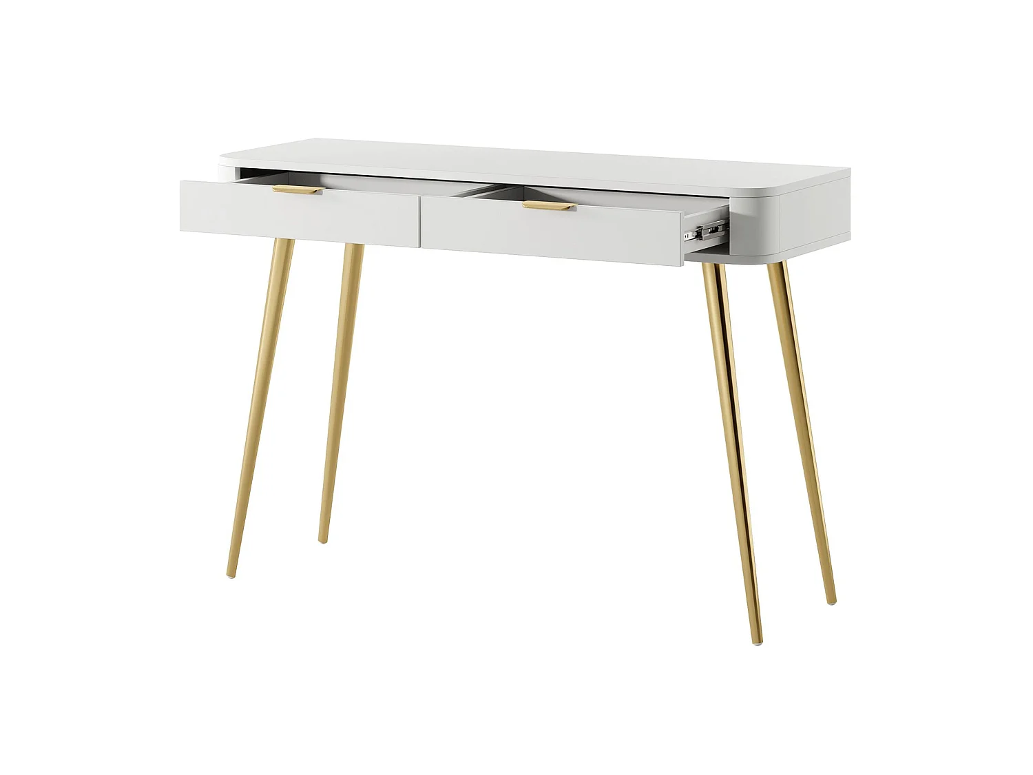 Consola con cajón - de pie - 112 cm - color blanco - OVAL