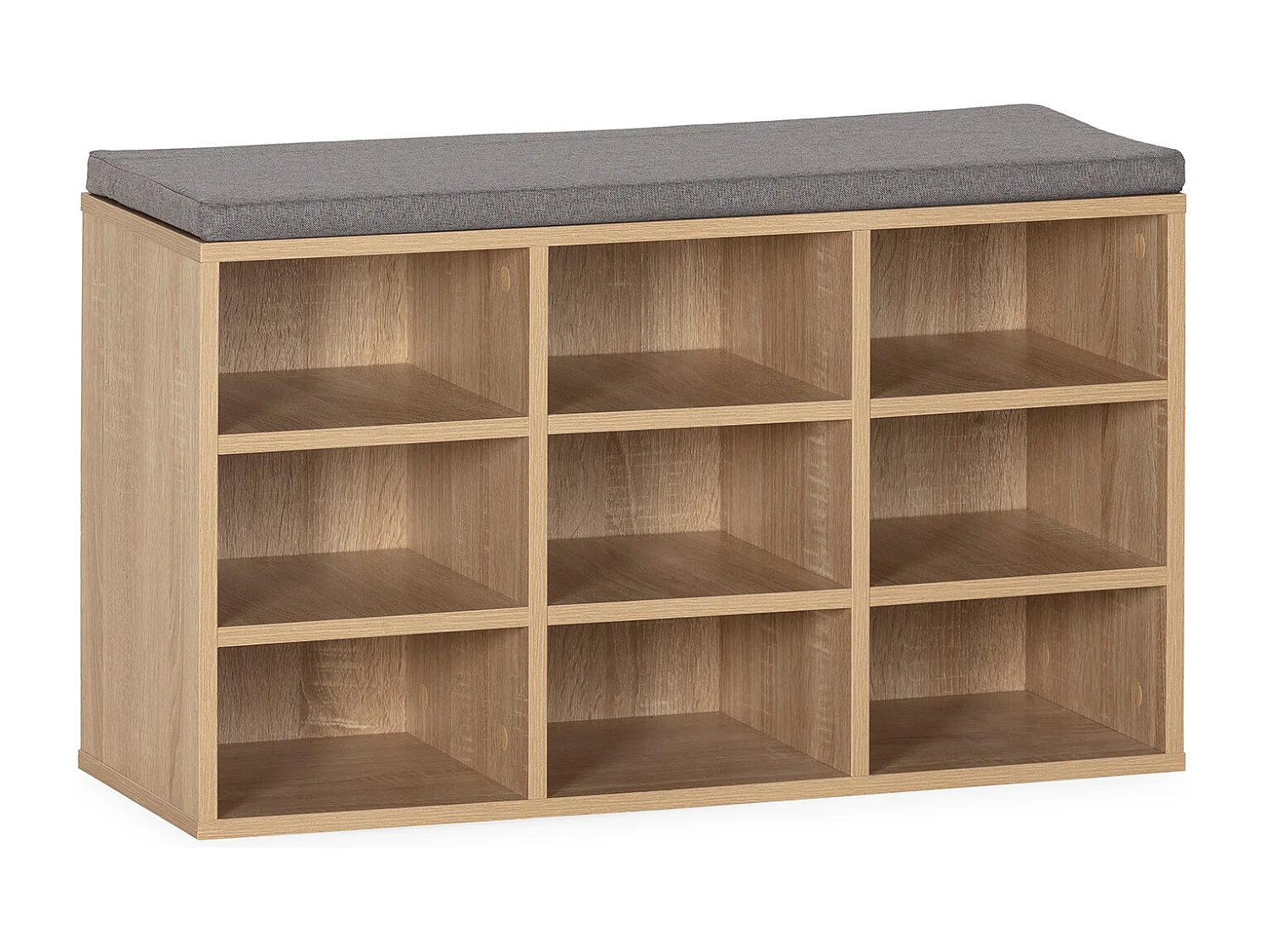 Banco zapatero Samuel Color Roble 9 Huecos