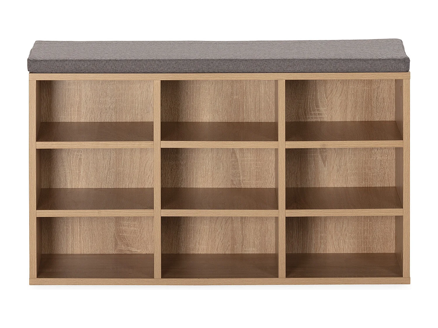 Banco zapatero Samuel Color Roble 9 Huecos