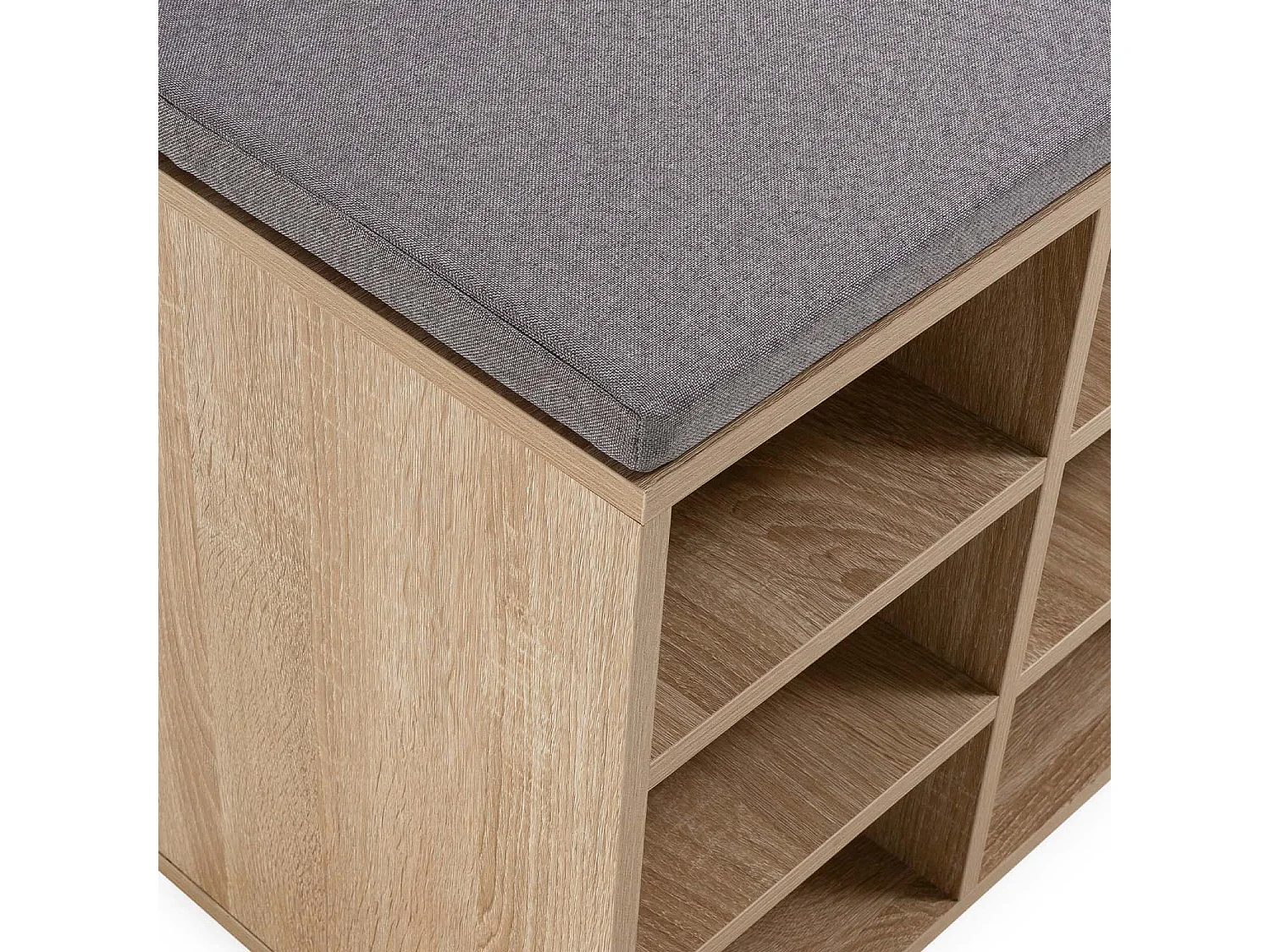 Banco zapatero Samuel Color Roble 9 Huecos