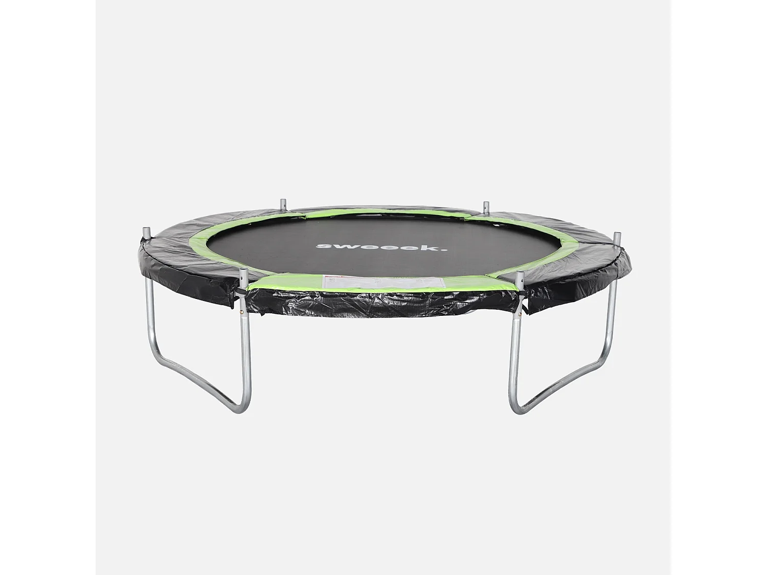 Trampolino 180cm con rete di protezione, verde