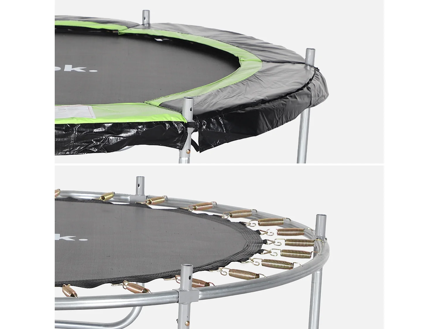 Trampolino 180cm con rete di protezione, verde