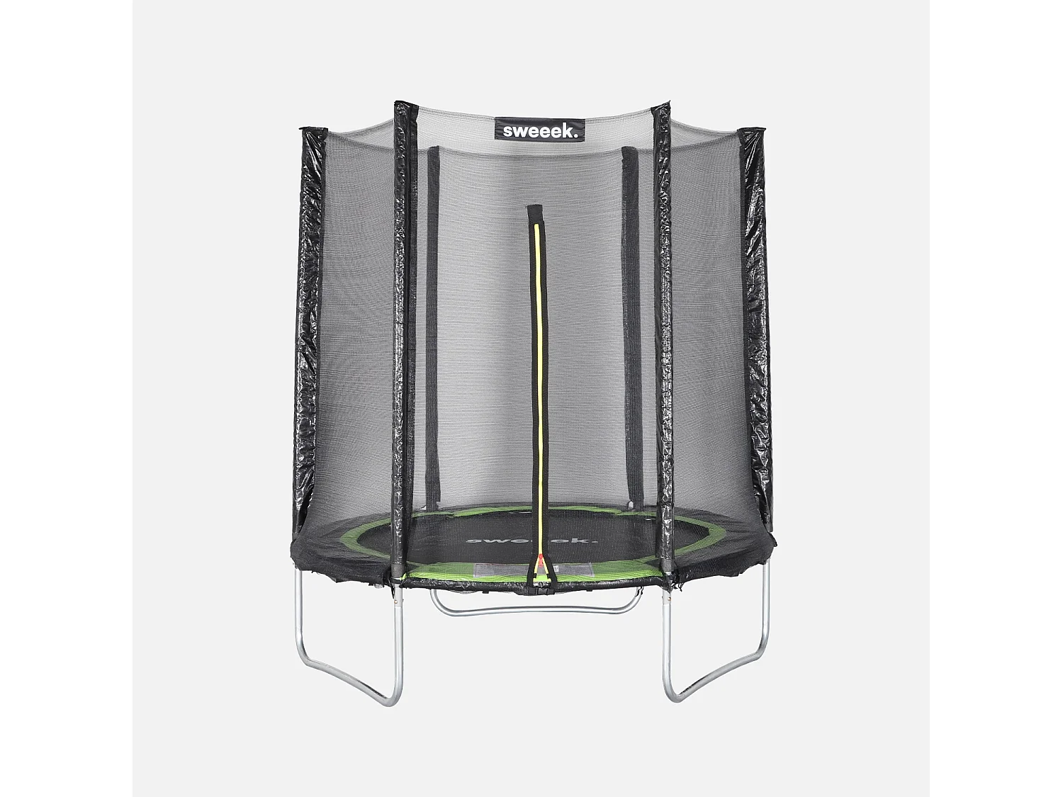 Trampoline rond Ø 180cm vert avec son filet de protection - Cassiopée - Trampoline de jardin 2m| Qualité PRO. | Normes EU.