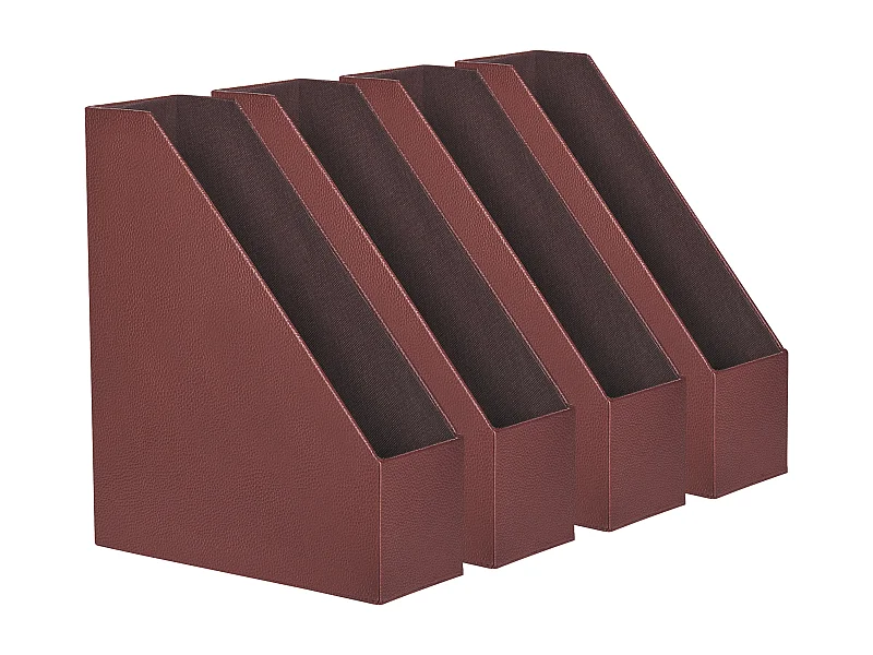 Set di 4 portadocumenti SUMER Pelle sintetica Rosso scuro