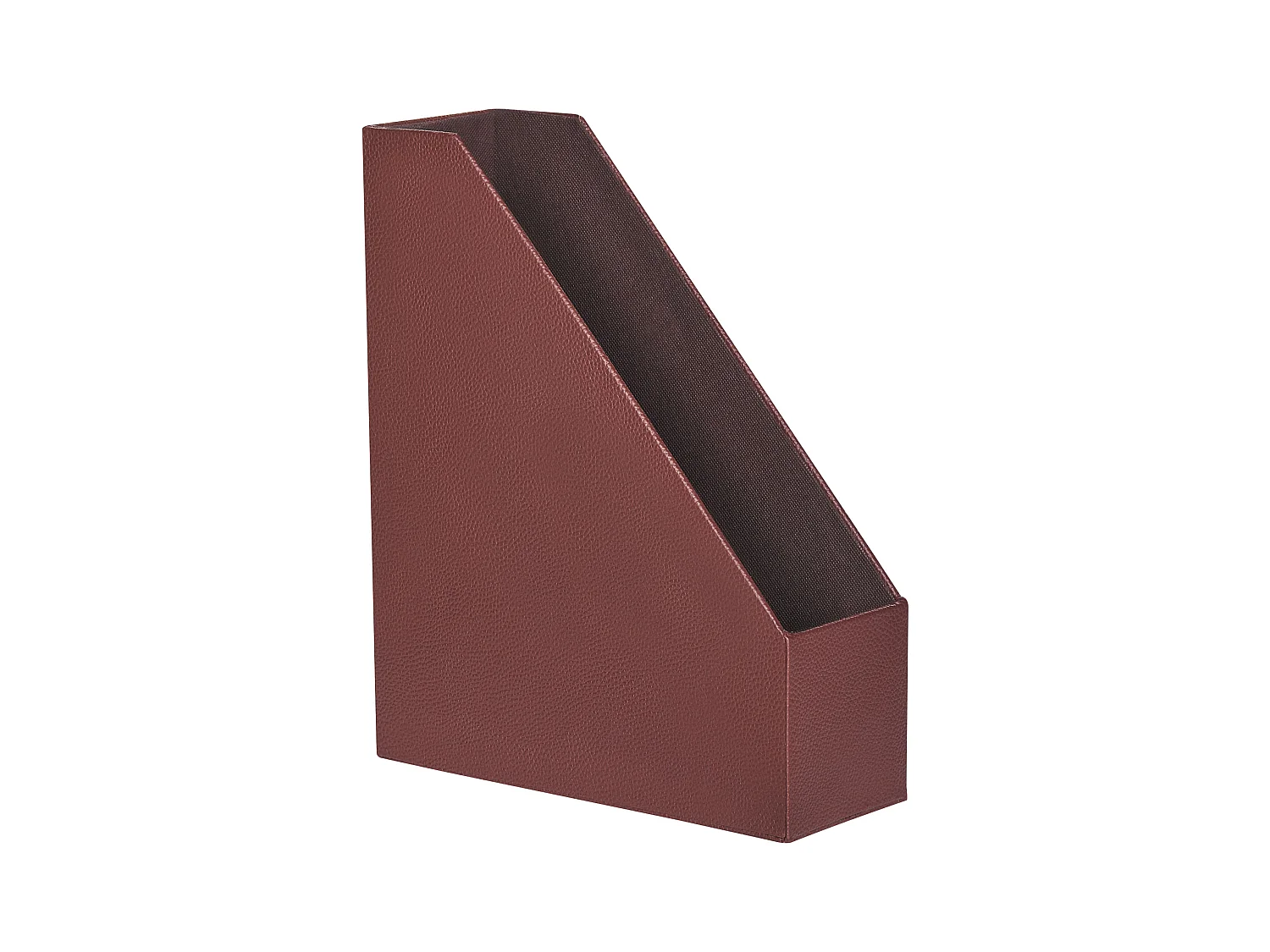 Lot de 4 porte-dossiers SUMER Cuir PU Rouge foncé