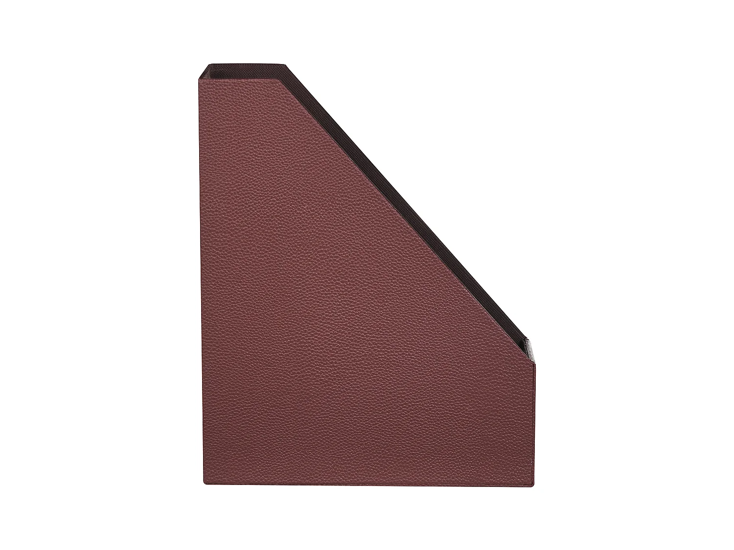 Lot de 4 porte-dossiers SUMER Cuir PU Rouge foncé