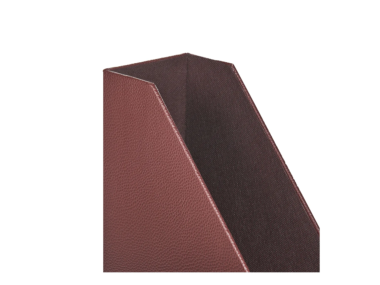 Lot de 4 porte-dossiers SUMER Cuir PU Rouge foncé