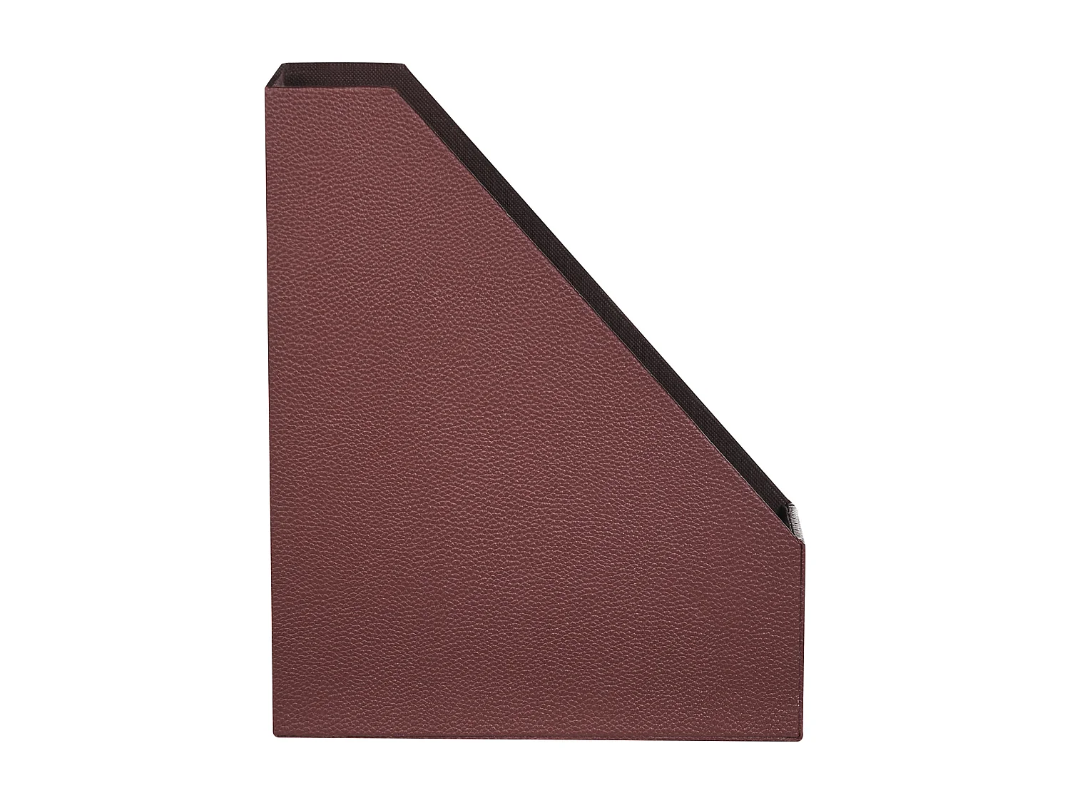 Lot de 4 porte-dossiers SUMER Cuir PU Rouge foncé