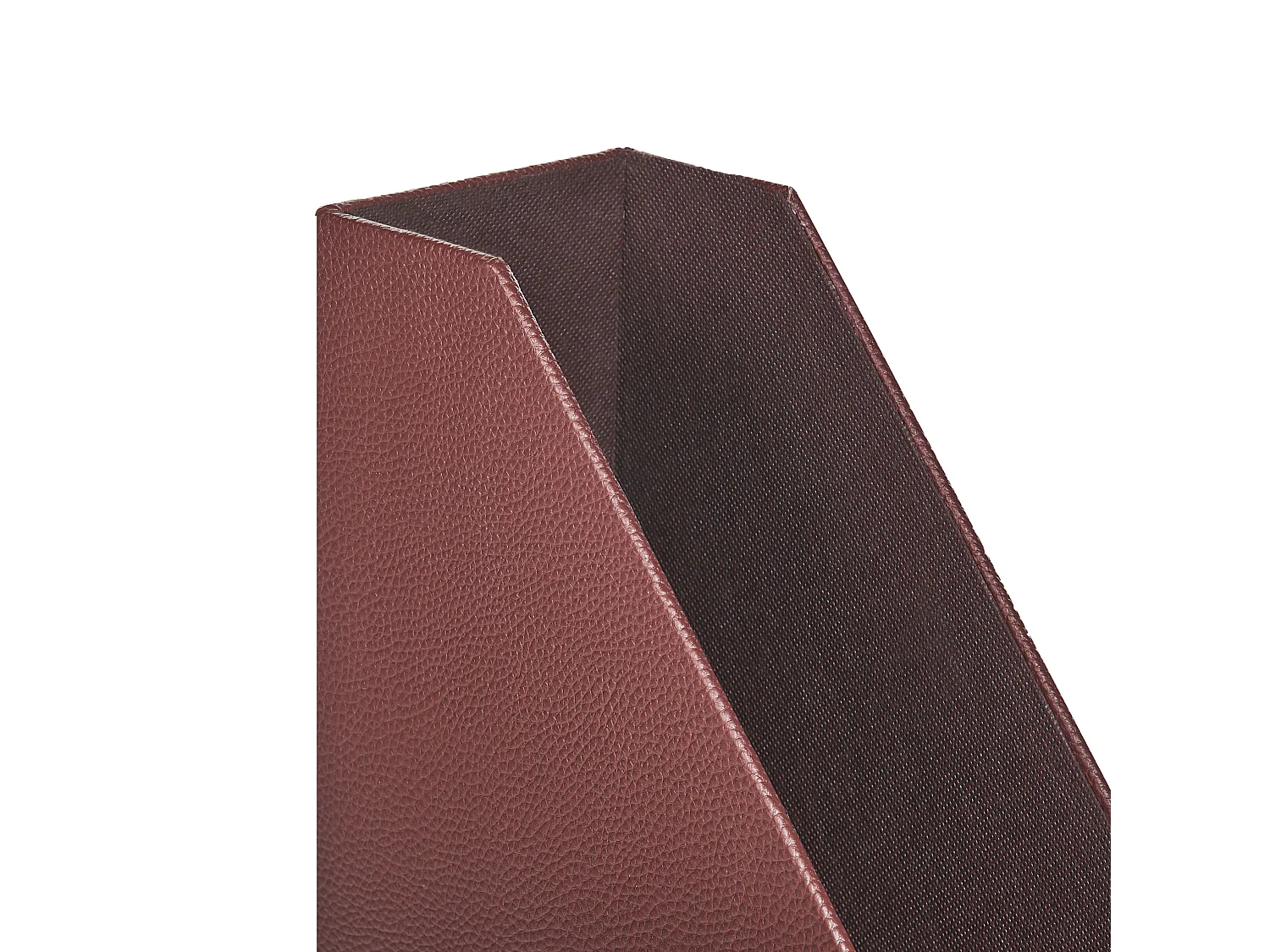 Lot de 4 porte-dossiers SUMER Cuir PU Rouge foncé