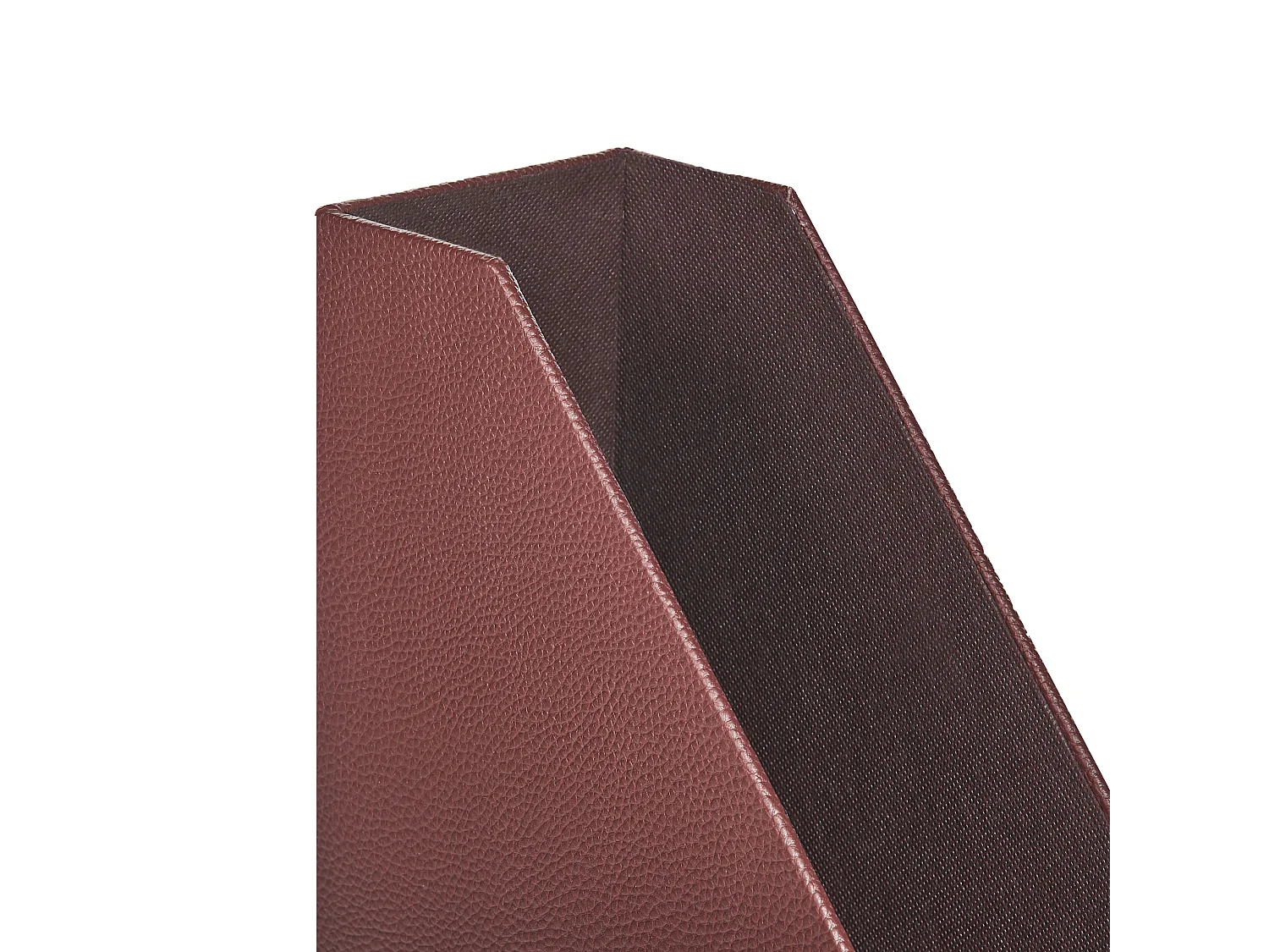 Stehsammler 4er Set SUMER Kunstleder Dunkelrot