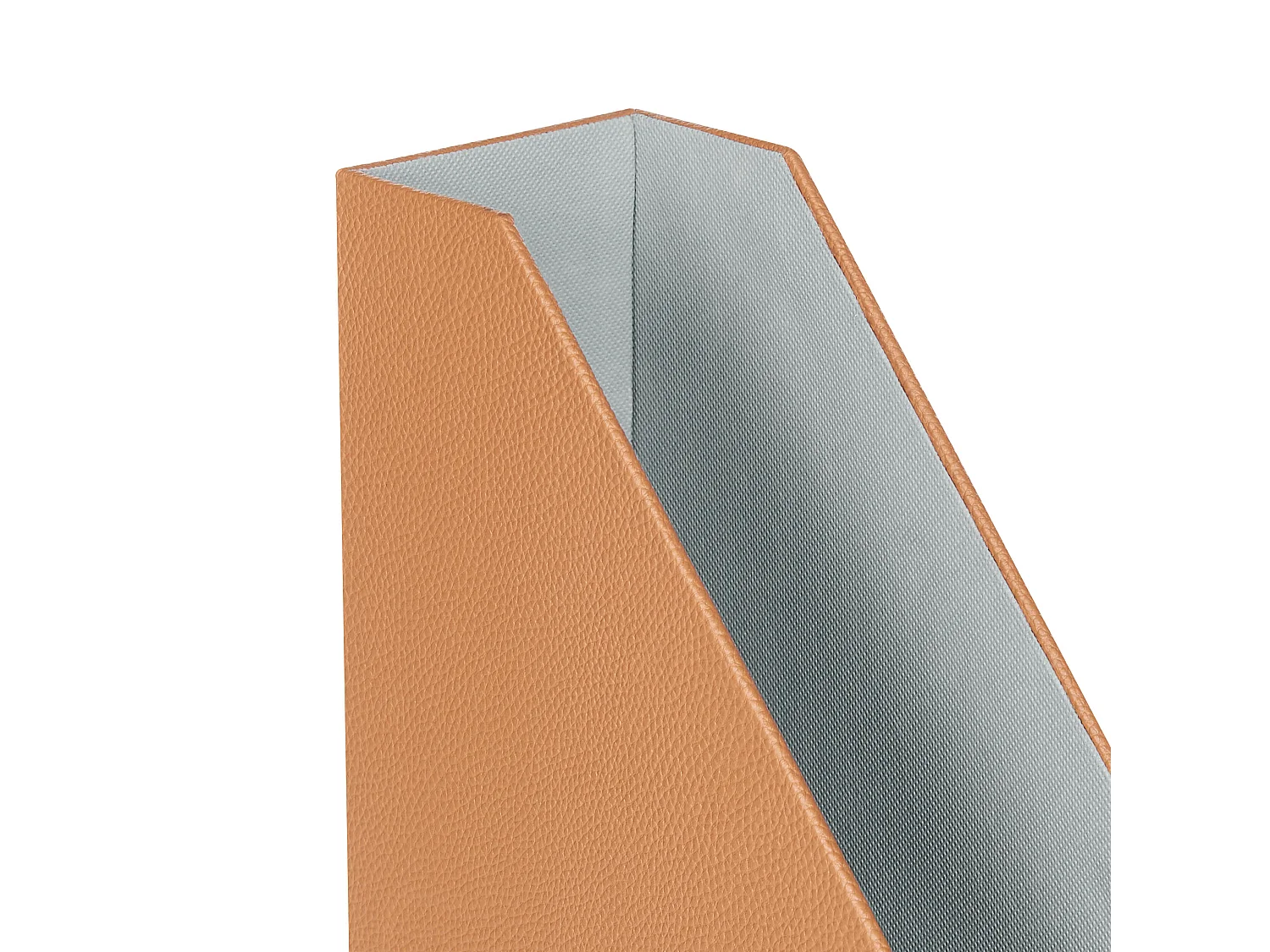 Conjunto de 4 archivadores SUMER Piel sintética Marrón dorado