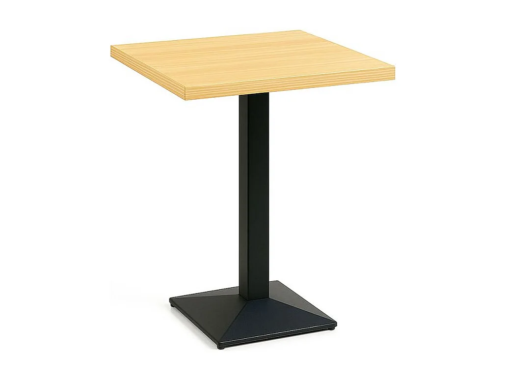 Mesas Auxiliares - Mesa Kuat Black 70 cm - Madera clara