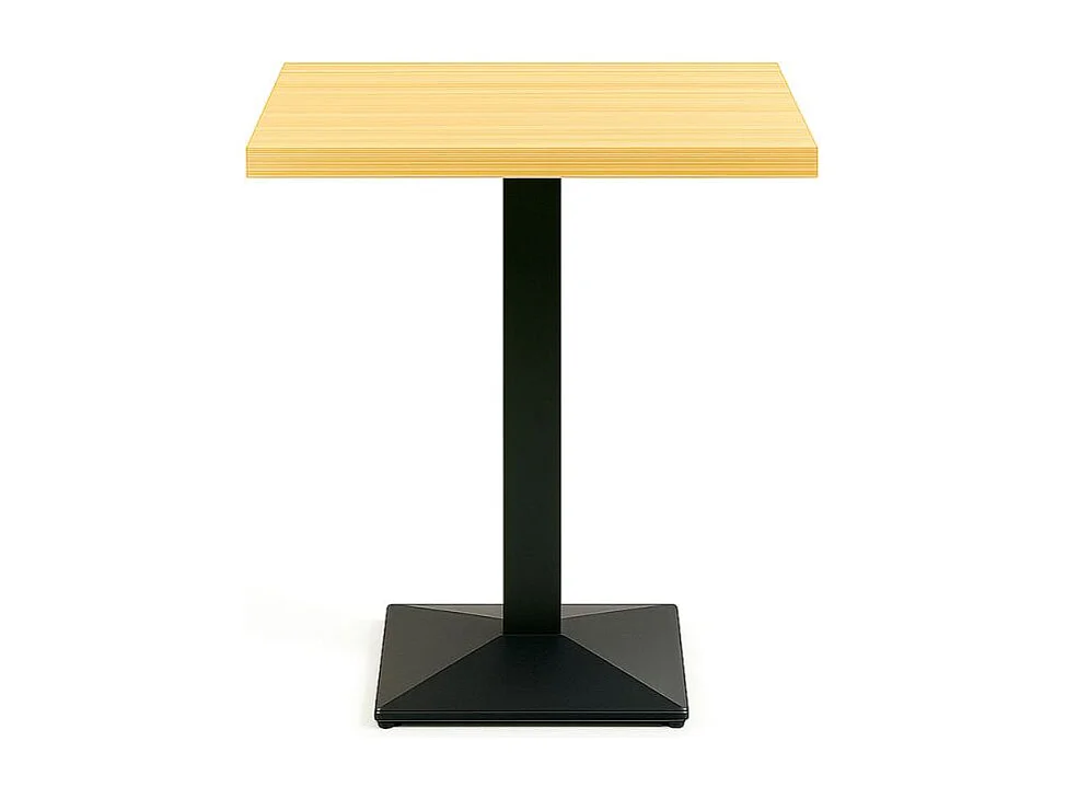 Mesas Auxiliares - Mesa Kuat Black 70 cm - Madera clara