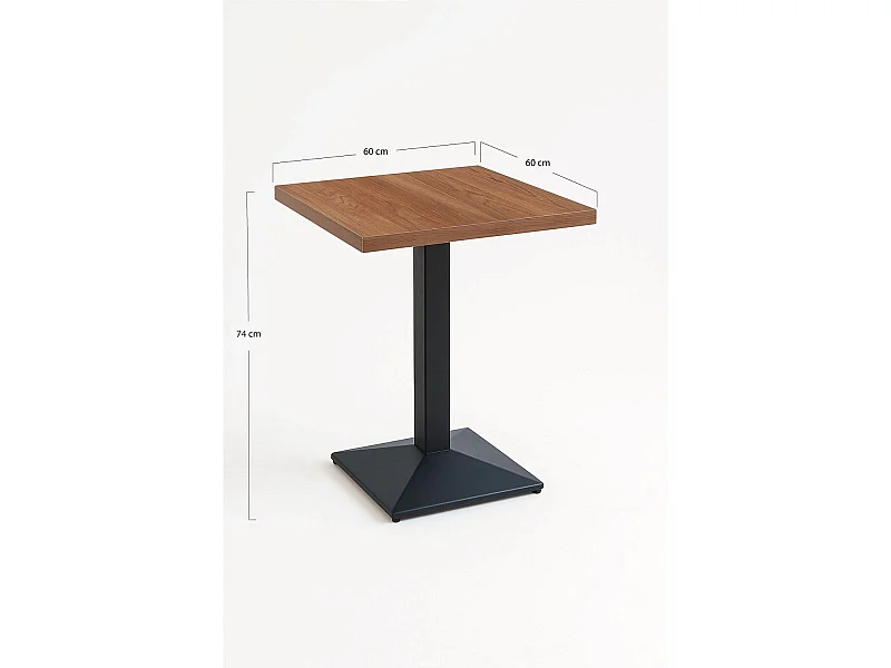 Mesas Bar - Mesa Kuat Black 60 cm - Madera oscura