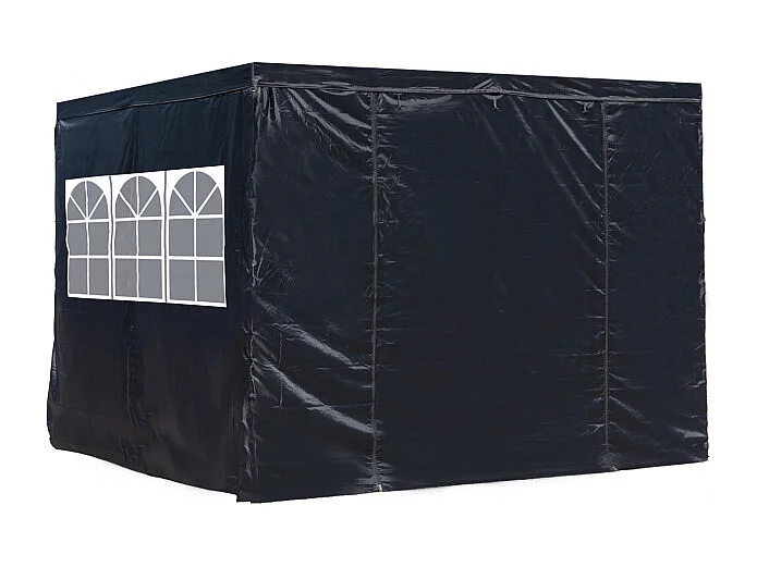 Packs Laterales Carpas Plegables - Pack 4 Laterales para Carpas 3x3 Master 2L1V1P - Negro