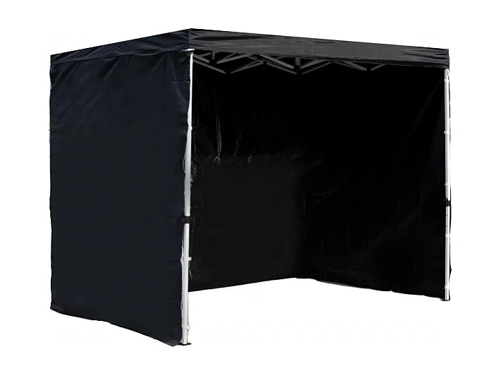 Packs Laterales Carpas Plegables - Pack 3 Laterales Lisos para Carpas 3x4,5 Master - Negro
