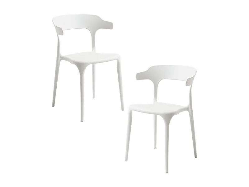 Packs Sillas Jardín - Pack 2 Sillas Teul - Blanco