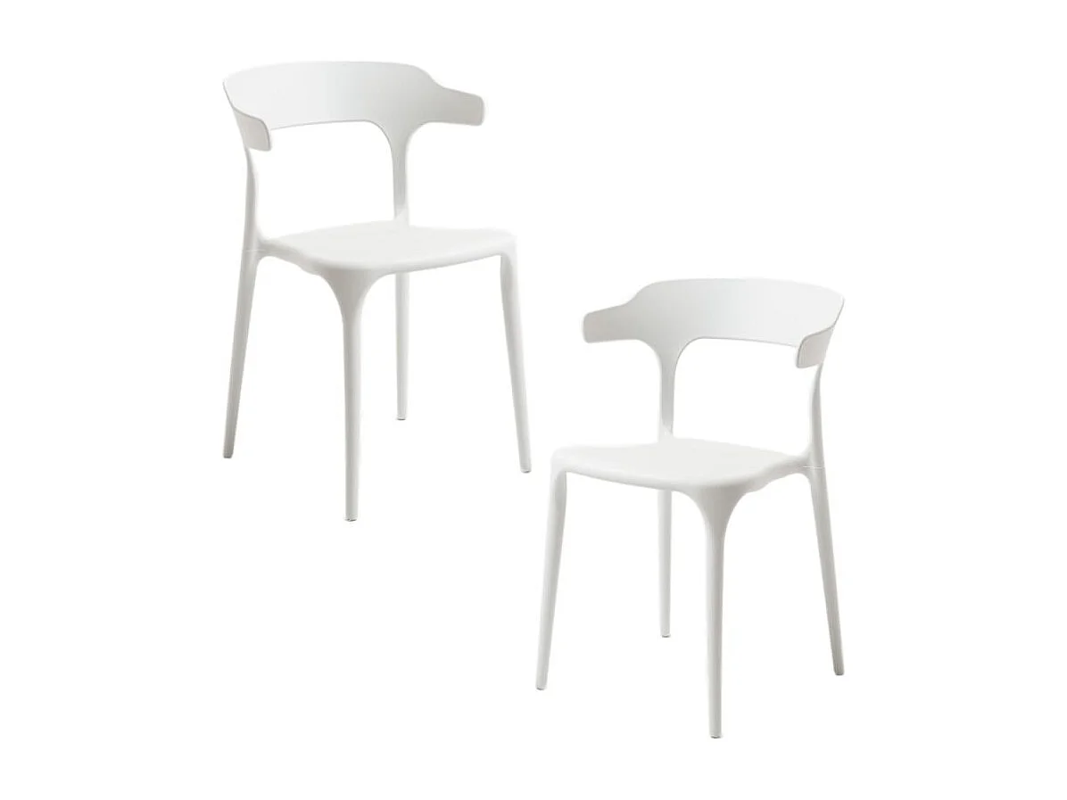 Packs Sillas Jardín - Pack 2 Sillas Teul - Blanco