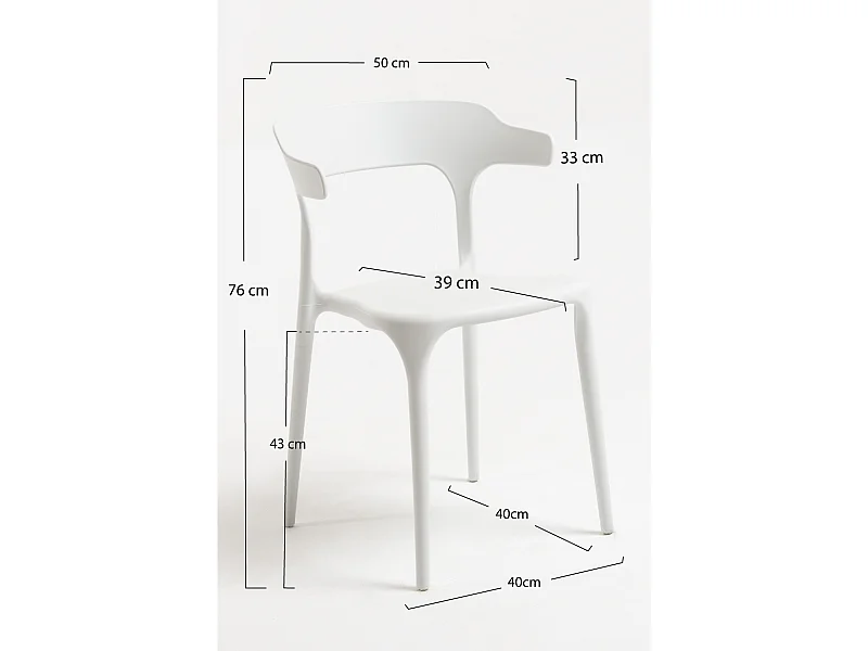 Packs Sillas Jardín - Pack 2 Sillas Teul - Blanco