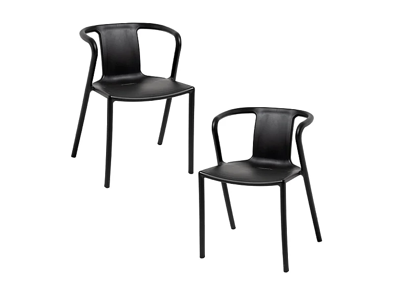 Packs Sillas Jardín - Pack 2 Sillas Indi - Negro