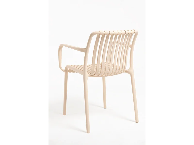 Sillas Jardín - Silla Somer con Reposabrazos - Beige