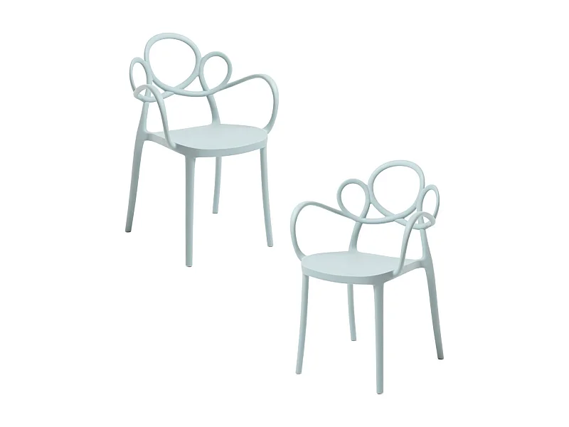 Packs Sillas Jardín - Pack 2 Sillas Sky con Reposabrazos - Azul