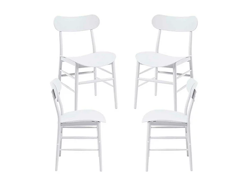 Packs Sillas Jardín - Pack 4 Sillas Teis - Blanco