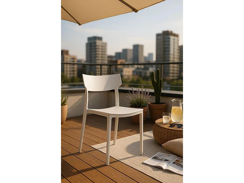 Sillas Jardín - Silla Dolan - Blanco