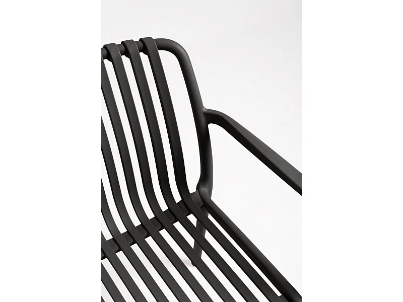 Sillas Jardín - Silla Somer con Reposabrazos - Negro