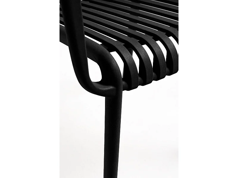 Sillas Jardín - Silla Somer con Reposabrazos - Negro