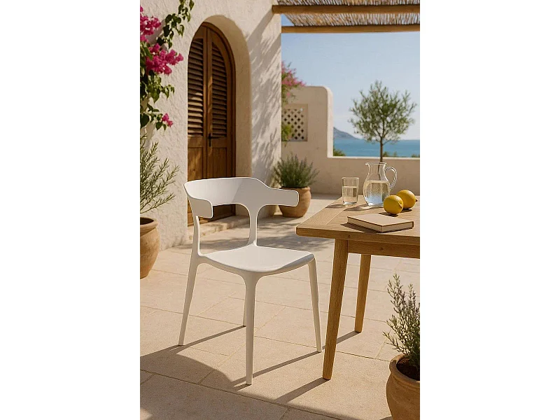 Sillas Jardín - Silla Teul - Blanco