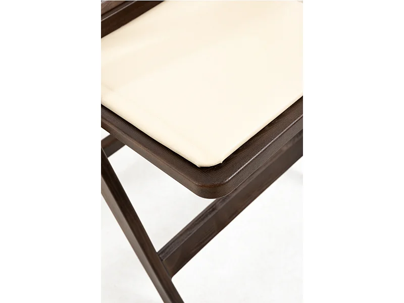 Sillas Plegables - Pack 4 Sillas Gala Plegable con Cojín efecto Madera - Roble oscuro