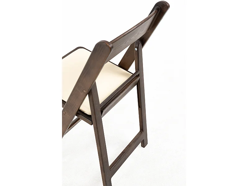 Sillas Plegables - Pack 4 Sillas Gala Plegable con Cojín efecto Madera - Roble oscuro