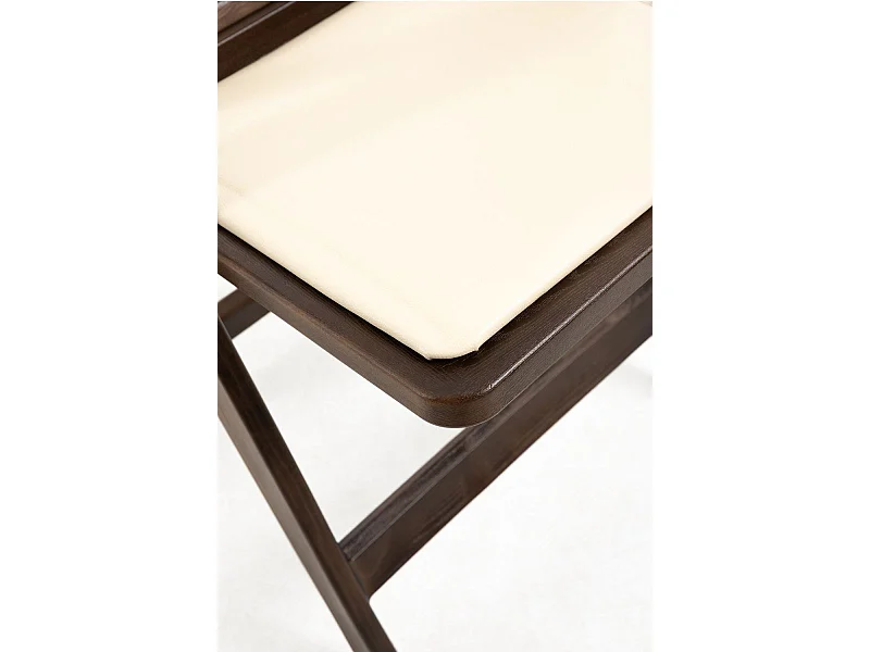 Sillas Plegables - Pack 4 Sillas Gala Plegable con Cojín efecto Madera - Roble oscuro