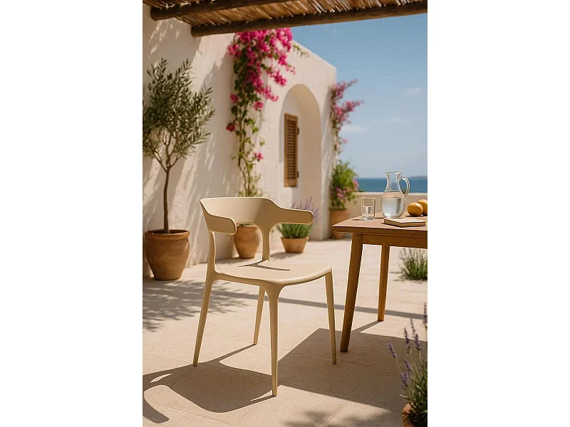 Sillas Jardín - Silla Teul - Beige